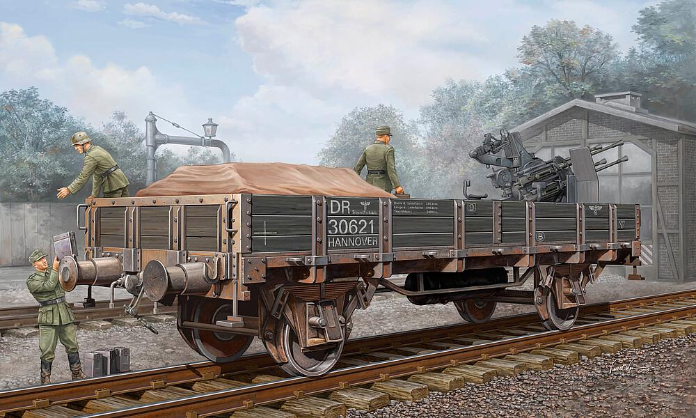トランペッター 1/35 Railway Transport Carrier Amazon.com: Trumpeter 1/35 Morser Karl-Great 040-041 on Railway