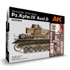 AK Models - 1/35 DEUTSCHES AFRIKA KORPS PZ.KPFW.IV AUSF.D 5 FIG. GERMAN