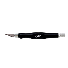 Excel Blades - K26 FIT GRIP KNIFE - CONTOURED RUBBERIZED GRIP, BLACK