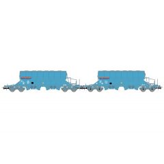 Jouef - 1/87 NACCO 2-P TAOOS HOPPER WAGONS L.BLUE VI (6/24) *