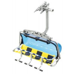 Jagerndorfer- Zetel 6 Pers. Blauw/geel 1:32