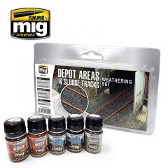 Mig - Depot Areas - Sludge Tracks Weath. Set (Mig7470)