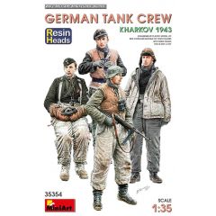 Miniart - 1/35 German Tank Crew. Kharkov 1943. Resin Heads - MIN35354