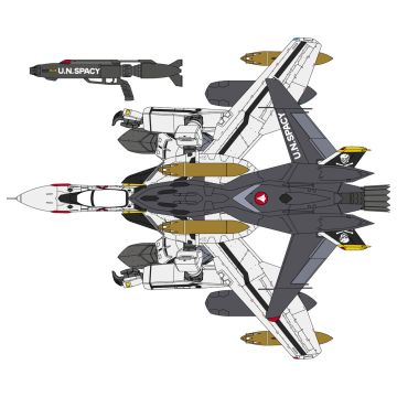 Hasegawa - 1/72 VF-0S GERWALK W/GHOST MACROSS ZERO 65889 (2/25) *