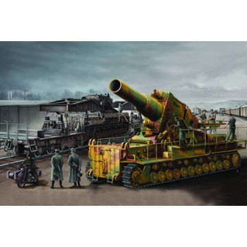 Trumpeter - 1/35 Morser Karl 040/041 On Railway Transport Carrier - Trp00209