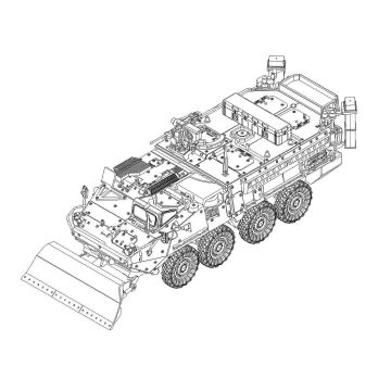 Trumpeter - 1/72 M1132 STRYKER ENGINEER SQUAD VEHICLE W/ MINEROLLER
