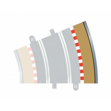 Scalextric - Radius 3 Curve Outer Borders 22.5° X 4 (Sc8224)