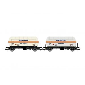 2 wagons citernes à gaz Zgkk, "Agipgas", FS - RIVAROSSI HR6620