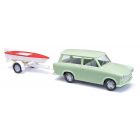 Busch - 1/87 TRABANT P601 UNIVERSAL KOMBI MIT BOOT 1966 (2/24) *