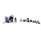 Busch - 1/87 A-SET:BAHNSTEIGKARRE H0 (03/25) *
