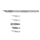 Excel Blades - K1 KNIFE - HANDLE ONLY AND 5 ASSORTED BLADES - CARDED