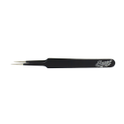 Excel Blades - STRAIGHT POINT TWEEZERS (BLACK) - CARDED