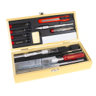 Excel Blades - DELUXE KNIFE en TOOL SET - WOODEN BOX