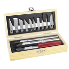 Excel Blades - HOBBY KNIFE SET - WOODEN BOX, CARDED