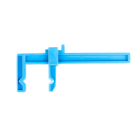 Excel Blades - SMALL ADJUSTABLE PLASTIC CLAMP, 2 PCS. - 3"" - CARDED