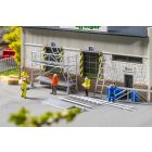 Faller - 1/160 INDUSTRIELE MONTEURS EN ARBEIDERS