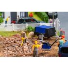 Faller - 1/87 BOUWVAKKER MET COMPRESSOR (03/25)*