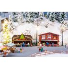 Faller - 1/160 2 KRAAMPJES OP DE KERSTMARKT
