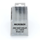HobbyTime Tools - MICROBOX DRILL BIT SET – 20 PIECES (0.3–1.6MM)