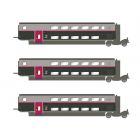 Jouef - TGV DUPLEX CARMILLON 3-P INT.COACHES 2ND VI (9/23) *