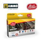 Ammo Mig Jimenez - RAIL CENTER - METAL BRIDGES 15ML 6 JARS