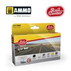 Ammo Mig Jimenez - RAIL CENTER - ASPHALT ROADS 15ML 6 JARS