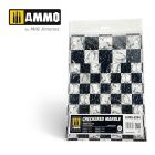 Ammo Mig Jimenez - MARBLE CHECKERED, ROUND DIE-CUT WARGAMES 2 PCS.