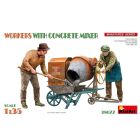 MiniArt - 1/35 WORKERS WITH CONCRETE MIXER (12/24) *