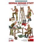 MiniArt - 1/48 GERMAN GROUND STAFF W/ACC NORTH AFRICA (01/25) *