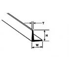 Plastruct - ANGLE FINELINE STYRENE 1.2x1.2x0.4MM 250MM 10X AFS-1