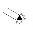 Plastruct - ROD TRIANGULAR STYRENE 2.0MM 250MM 10X 29281