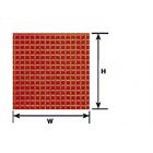 Plastruct - SHEET SQUARE TILE WH./CL./RED 3.2x300x175MM 2X PS-39