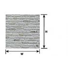 Plastruct - 1/48 SHEET STONE WALL BEIGE 0.5x300x175MM 2X PS-61