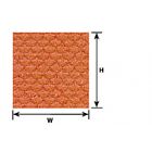 Plastruct - 1/24 SHEET SCAL EDGE TILE RED CLAY 0.5x300x175MM 2X PS-125