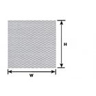 Plastruct - 1/100 SHEET TREAD PLATE CL./METALLIC 0.5x300x175MM 2X PS-148