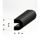 Raboesch - RUBB SQ ROUND BUMB PROFILE 6X5X2MM L=2M