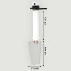 Raboesch - SPADE RUDDER 22X40MM