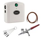 Sparmax - SPARMAX STARTERKIT MINI COMP AIRBRUSH 0,4MM SLANG