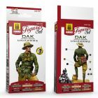 Mig - Dak Uniforms Africa Korps Figures Set 6 Jars 17 Ml (7/21) *mig7038