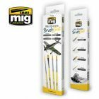 Mig - Panel Lines And Fading Brush Set (Mig7605)