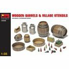 Miniart - Wooden Barrels & Village Utensils (Min35550)