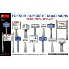 Miniart - 1/35 French Concrete Road Signs Paris 1930-40â€™s (10/21) *min35659