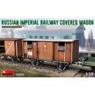 Miniart - Russian Imperial Railway Covered Wagon 1:35 (6/20) * - MIN39002