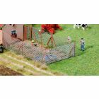 Faller - Wire mesh fence with wood poles, 340 mm