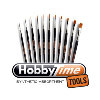 HobbyTime Tools - HOBBYTIME TOOLS SYNTHETIC ASSORTMENT + DISPLAY