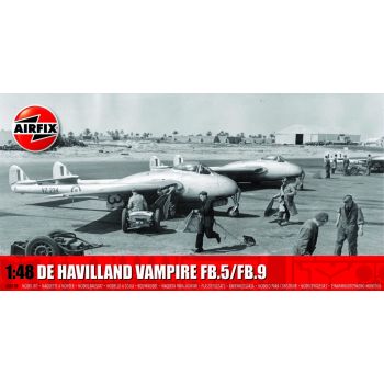 Airfix - 1:48 DE HAVILLAND VAMPIRE FB.5/FB.9 (7/23) *