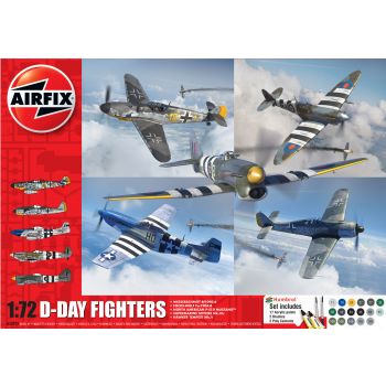 Airfix - 1/72 D-DAY FIGHTERS GIFT SET (4/24) *