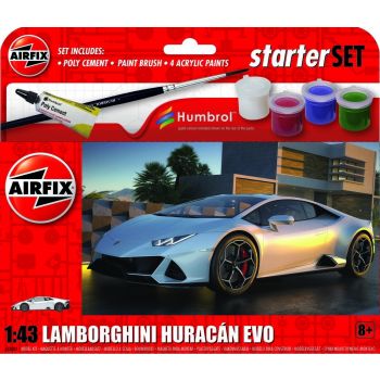 Airfix - 1:43 STARTER SET - LAMBORGHINI HURACAN (7/23) *