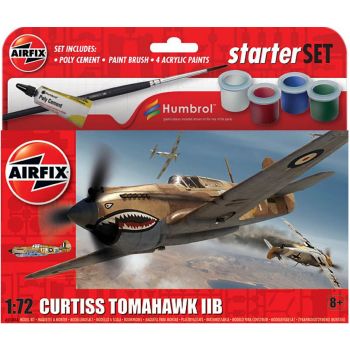 Airfix - 1:72 Hanging Gift Set - Curtiss Tomahawk Iibaf55101a