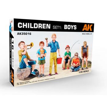 AK Models - 1/35 CHILDREN SET 1: BOYS